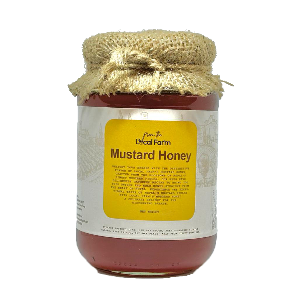 local farm 100% pure, raw and unfiltered mustard honey natural sweetener from himalayas 500gm local farm 100% pure, raw and unfiltered mustard honey natural sweetener from himalayas 500gm